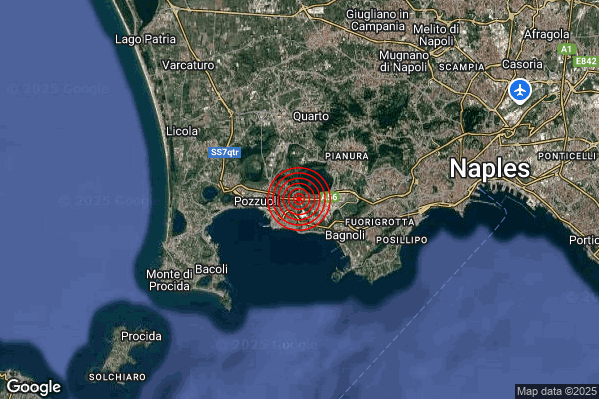Terremoto 13:49:52 M2.7 epicentro “Campi Flegrei”