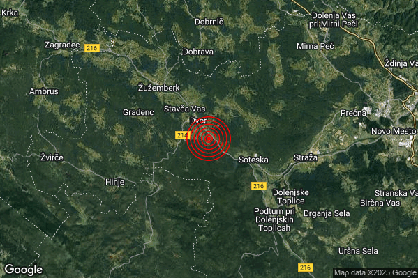 Terremoto 23:47:12 M2.8 epicentro “Slovenia (SLOVENIA)”