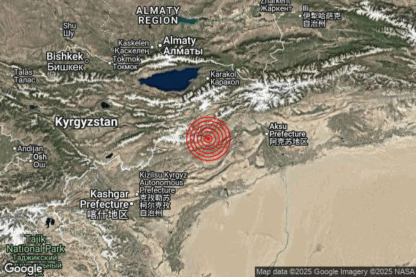 Violento Terremoto M6.0 epicentro China [Land] alle 08:44:09 (07:44:09 UTC)