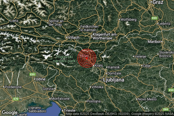 Terremoto 03:51:31 M2.0 epicentro “Confine Austri-Slovenia (AUSTRIA SLOVENIA)”