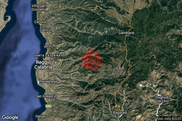 Terremoto 05:04:35 M2.5 epicentro “4 km N Cardeto (RC)” Terremoto 05:04:35 M2.5 epicentro “4 km N Cardeto (RC)”