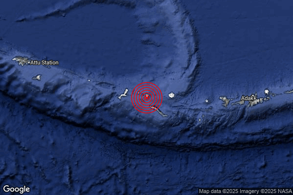 Terremoto 11:51:01 M5.7 epicentro “Rat Islands Aleutian Islands United States [Sea: United States]”