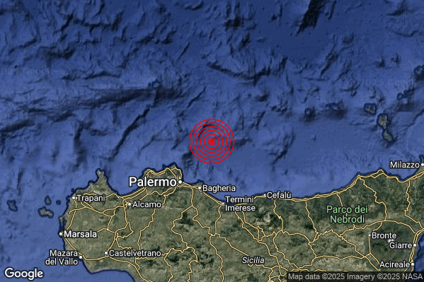 Terremoto 12:52:55 M2.2 epicentro “Costa Siciliana centro-settentrionale (Palermo)” Terremoto 12:52:55 M2.2 epicentro “Costa Siciliana centro-settentrionale (Palermo)”