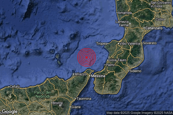 Terremoto 03:00:39 M2.4 epicentro “Tirreno Meridionale (MARE)” Terremoto 03:00:39 M2.4 epicentro “Tirreno Meridionale (MARE)”