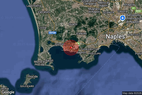 Terremoto 03:23:02 M3.1 epicentro “Campi Flegrei” Terremoto 03:23:02 M3.1 epicentro “Campi Flegrei”
