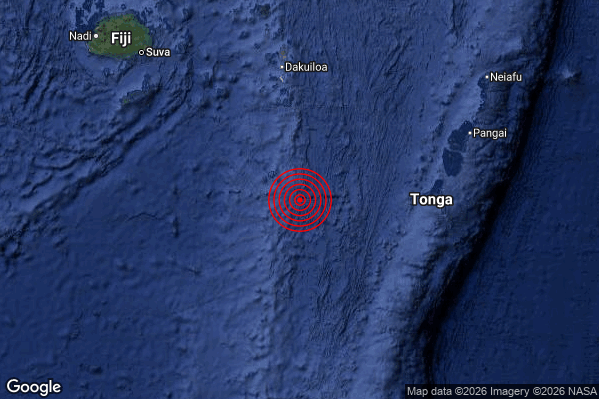 Terremoto 21:44:52 M6.0 epicentro “Fiji Islands region [Sea: Fiji]”