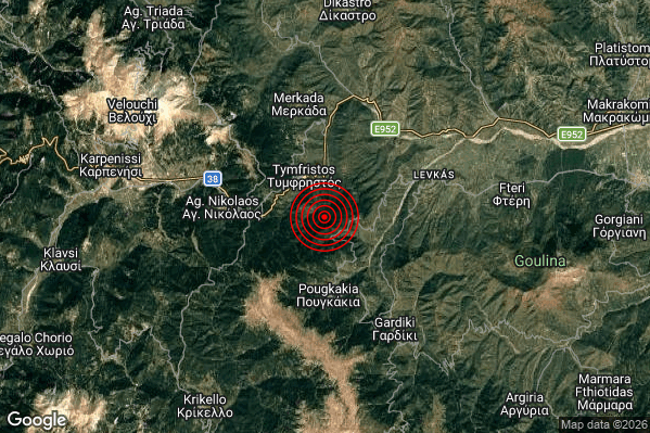 Terremoto 04:38:41 M4.5 epicentro “Greece” Terremoto 04:38:41 M4.5 epicentro “Greece”