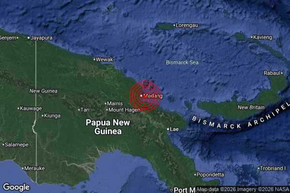 Terremoto 07:18:41 M5.7 epicentro “Papua New Guinea [Sea]”
