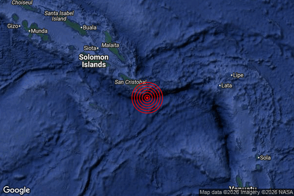 Terremoto 17:42:10 M6.1 epicentro “Solomon Is. [Sea]”