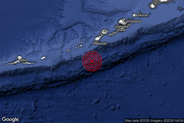 Terremoto 20:25:08 M5.7 epicentro “Fox Islands Aleutian Islands United States [Sea: United States]”