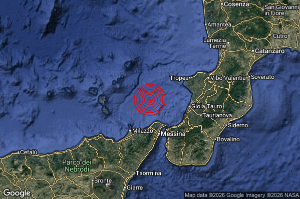 Terremoto 20:08:32 M2.6 epicentro “Tirreno Meridionale (MARE)” Terremoto 20:08:32 M2.6 epicentro “Tirreno Meridionale (MARE)”