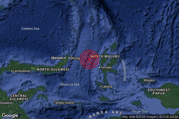 Terremoto 02:22:19 M5.8 epicentro “Indonesia [Sea]”