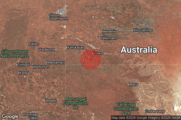 Terremoto 20:26:18 M5.5 epicentro “Northern Territory Australia [Land: Australia]”
