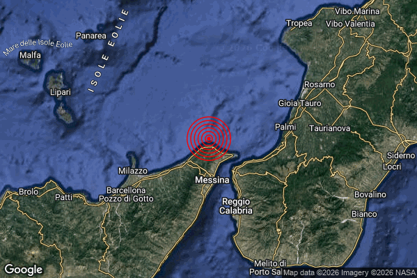 Terremoto 08:34:13 M2.0 epicentro “Stretto di Messina (Reggio di Calabria Messina)” Terremoto 08:34:13 M2.0 epicentro “Stretto di Messina (Reggio di Calabria Messina)”