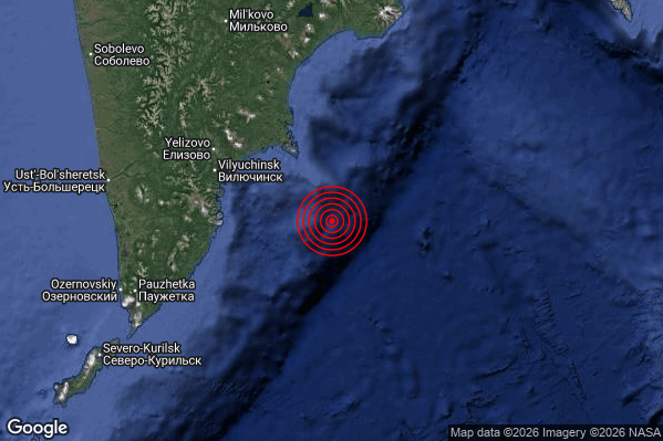 Terremoto 21:49:06 M5.5 epicentro “Off east coast of Kamchatka Peninsula Russia [Sea: Russia]”