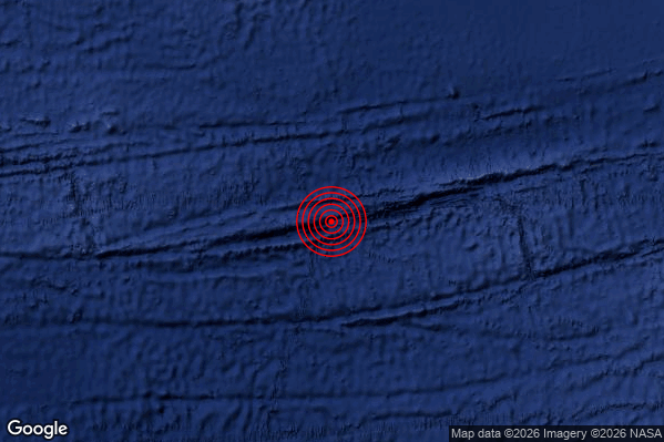 Terremoto 05:43:38 M5.5 epicentro “Central Mid-Atlantic Ridge [Sea]”