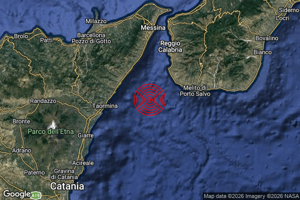 Terremoto 17:46:53 M3.7 epicentro “Stretto di Messina (Reggio di Calabria Messina)” Terremoto 17:46:53 M3.7 epicentro “Stretto di Messina (Reggio di Calabria Messina)”