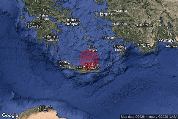 Terremoto 11:04:12 M4.7 epicentro “Crete Greece [Sea: Greece]”