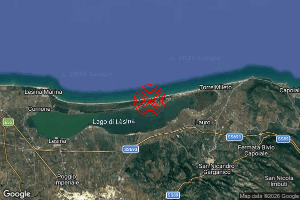 Terremoto 18:49:19 M2.0 epicentro “10 km NW San Nicandro Garganico (FG)” Terremoto 18:49:19 M2.0 epicentro “10 km NW San Nicandro Garganico (FG)”