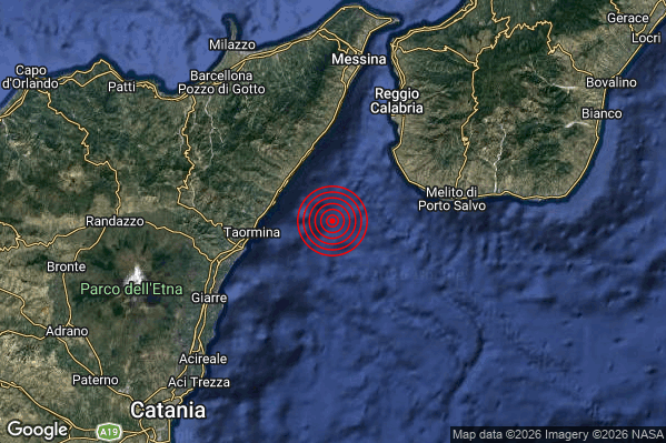 Terremoto 15:33:19 M2.0 epicentro “Stretto di Messina (Reggio di Calabria Messina)” Terremoto 15:33:19 M2.0 epicentro “Stretto di Messina (Reggio di Calabria Messina)”