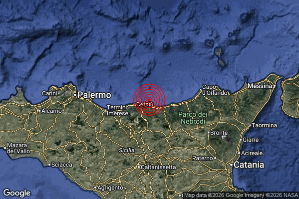 Terremoto 09:41:01 M2.3 epicentro “Costa Siciliana centro-settentrionale (Palermo)” Terremoto 09:41:01 M2.3 epicentro “Costa Siciliana centro-settentrionale (Palermo)”