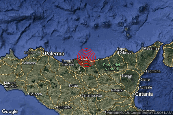 Terremoto 10:10:21 M2.1 epicentro “Costa Siciliana centro-settentrionale (Palermo)” Terremoto 10:10:21 M2.1 epicentro “Costa Siciliana centro-settentrionale (Palermo)”