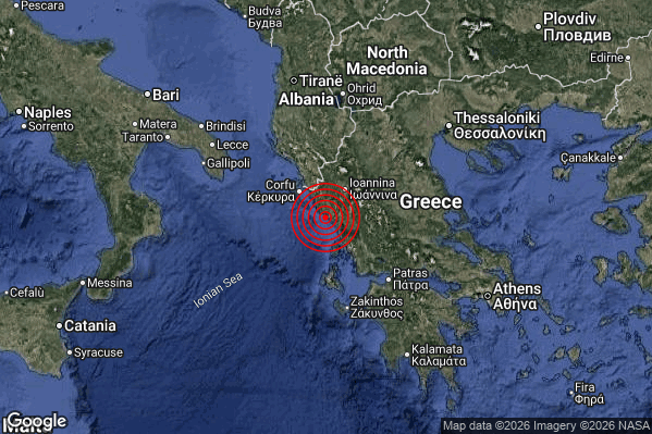Terremoto 00:04:58 M3.8 epicentro “Greece [Sea]”