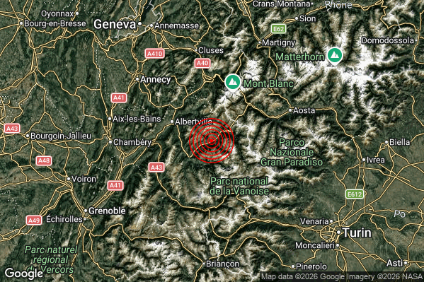 Terremoto 11:57:39 M2.2 epicentro “Confine Italia-Francia (FRANCIA)” Terremoto 11:57:39 M2.2 epicentro “Confine Italia-Francia (FRANCIA)”