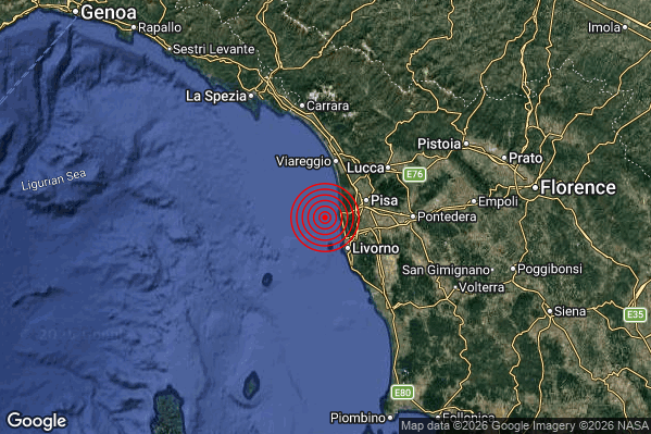 Terremoto 10:57:09 M3.7 epicentro “Costa Toscana settentrionale (Massa-Carrara Lucca Pisa)” Terremoto 10:57:09 M3.7 epicentro “Costa Toscana settentrionale (Massa-Carrara Lucca Pisa)”