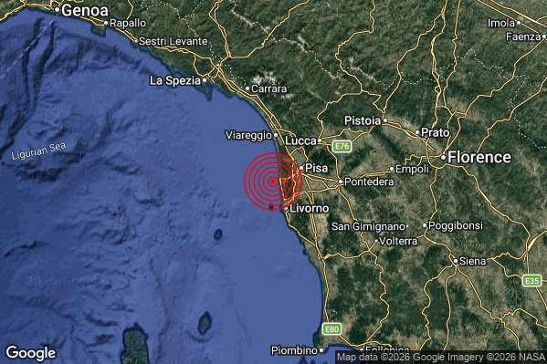 Terremoto 10:59:32 M2.2 epicentro “Costa Toscana settentrionale (Massa-Carrara Lucca Pisa)” Terremoto 10:59:32 M2.2 epicentro “Costa Toscana settentrionale (Massa-Carrara Lucca Pisa)”