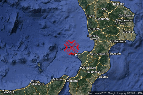 Terremoto 16:48:23 M2.2 epicentro “Costa Calabra sud-occidentale (Catanzaro Vibo Valentia Reggio di Calabria)” Terremoto 16:48:23 M2.2 epicentro “Costa Calabra sud-occidentale (Catanzaro Vibo Valentia Reggio di Calabria)”