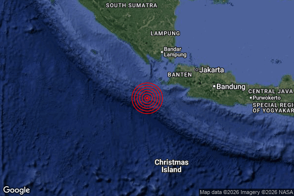 Terremoto 19:41:47 M6.0 epicentro “Southwest of Sumatera Indonesia [Sea: Indonesia]”