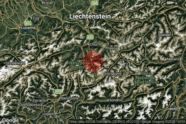 Terremoto 10:03:14 M2.3 epicentro “Confine Italia-Svizzera (SVIZZERA)”