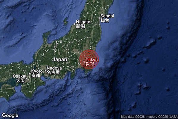 Terremoto 19:00:41 M5.7 epicentro “Near east coast of eastern Honshu Japan [Land: Japan]”
