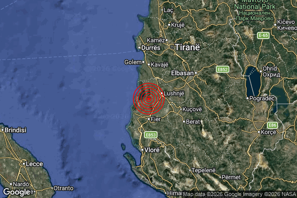Terremoto 15:56:35 M3.6 epicentro “Costa Albanese settentrionale (ALBANIA)” Terremoto 15:56:35 M3.6 epicentro “Costa Albanese settentrionale (ALBANIA)”