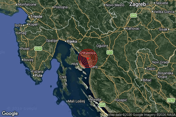 Terremoto 22:50:54 M2.3 epicentro “Costa Croata Settentrionale (CROAZIA)” Terremoto 22:50:54 M2.3 epicentro “Costa Croata Settentrionale (CROAZIA)”