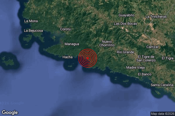 Terremoto 22:25:42 M6.8 epicentro “Panama” Terremoto 22:25:42 M6.8 epicentro “Panama”