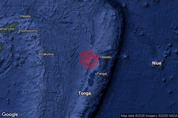 Terremoto 06:38:11 M5.8 epicentro “Tonga Islands [Sea: Tonga]”