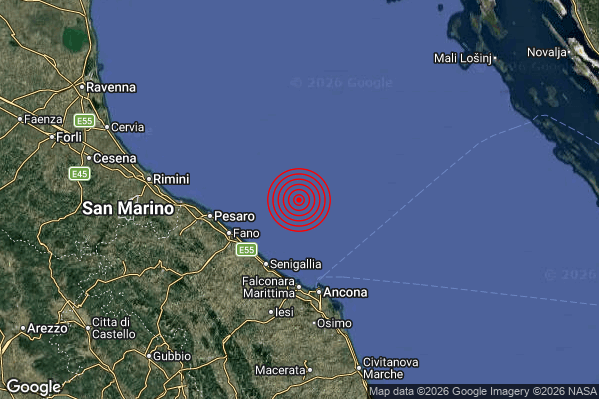 Terremoto 22:52:56 M2.2 epicentro “Costa Marchigiana Anconetana (Ancona)” Terremoto 22:52:56 M2.2 epicentro “Costa Marchigiana Anconetana (Ancona)”
