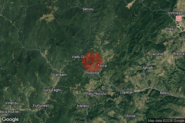 Terremoto 10:51:56 M4.7 epicentro “Romania”