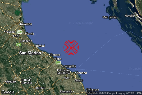 Terremoto 04:47:10 M2.7 epicentro “Costa Marchigiana Pesarese (Pesaro-Urbino)” Terremoto 04:47:10 M2.7 epicentro “Costa Marchigiana Pesarese (Pesaro-Urbino)”